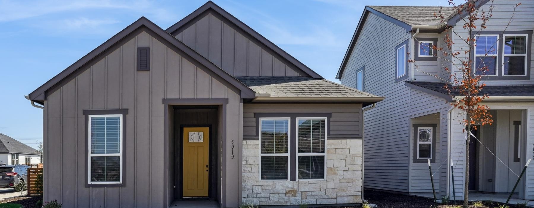 a house with a garage