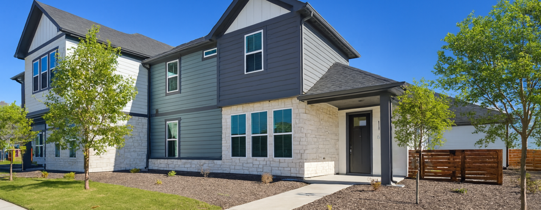 outside of a rental home at Canvas at Anna