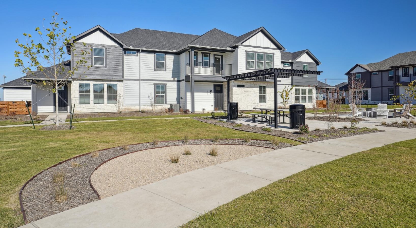 Settle into comfort at Canvas at Anna a row of houses